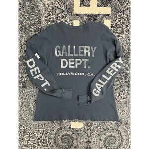 Brand New Gallery Dept Thermal L/S T-shirt Black / Grey Size Small W/T